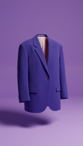 Electric indigo oversized blazer