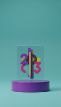 Paris 2003 Acrylic Desk Clock with Retro Numerals