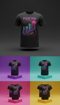 Tokyo 1989 Graphic Tee with Kanji Print