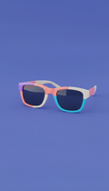 Candy-colored acetate sunglasses