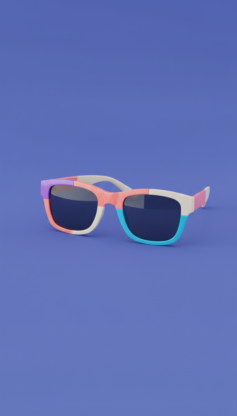 Candy-colored acetate sunglasses