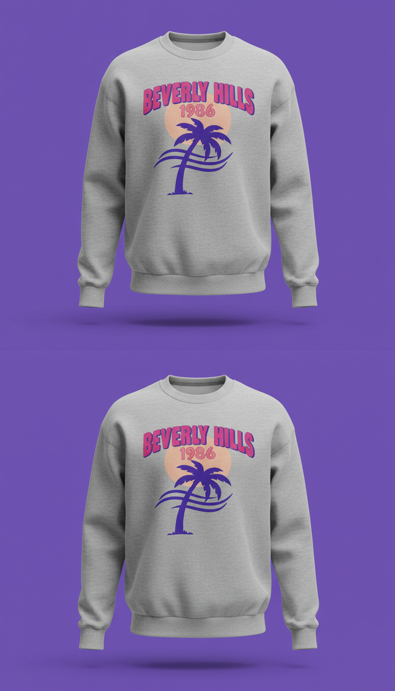 Beverly Hills 1986 graphic sweatshirt